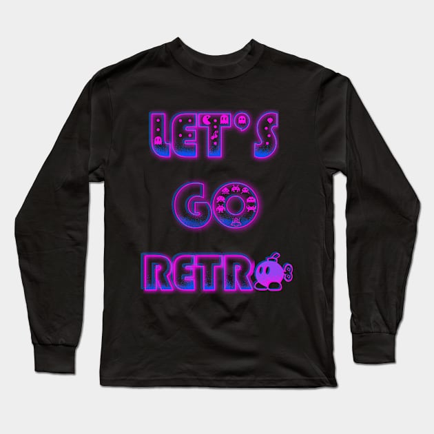 Lets go retro Long Sleeve T-Shirt by constantine2454